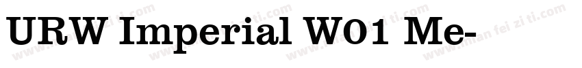 URW Imperial W01 Me字体转换